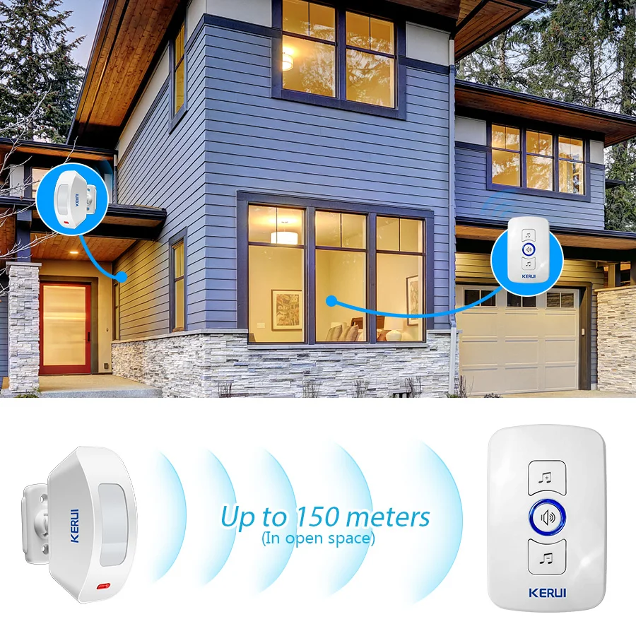 Home Security Ring - KERUI Campanello senza fili Sicurezza domestica