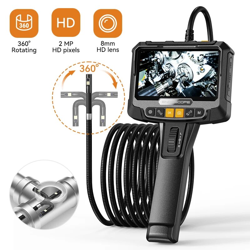 Home Security And Cameras - Telecamera per endoscopio industriale con sterzo