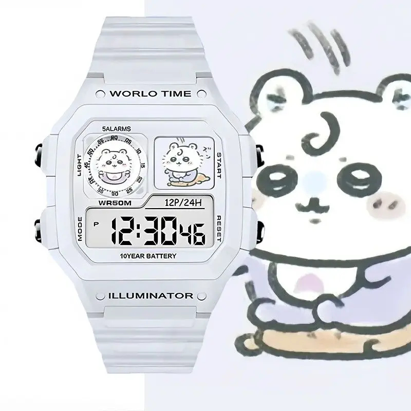 Home Security Electronics - Orologio Digitale Kawaii Chiikawa Anime Impermeabile