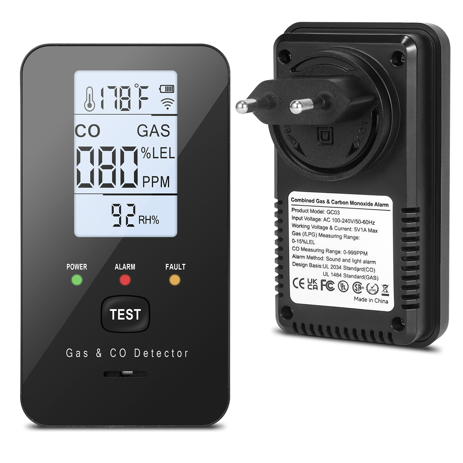 Rilevatore combinato di gas na - Home Security Gadgets recensione e prezzo