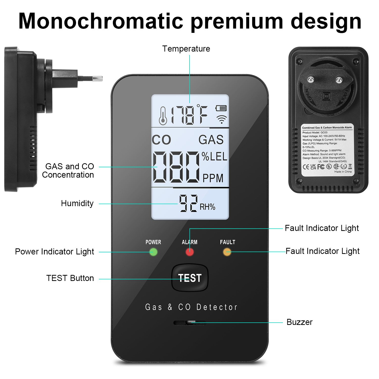 Rilevatore combinato di gas na - Home Security Gadgets recensione e prezzo