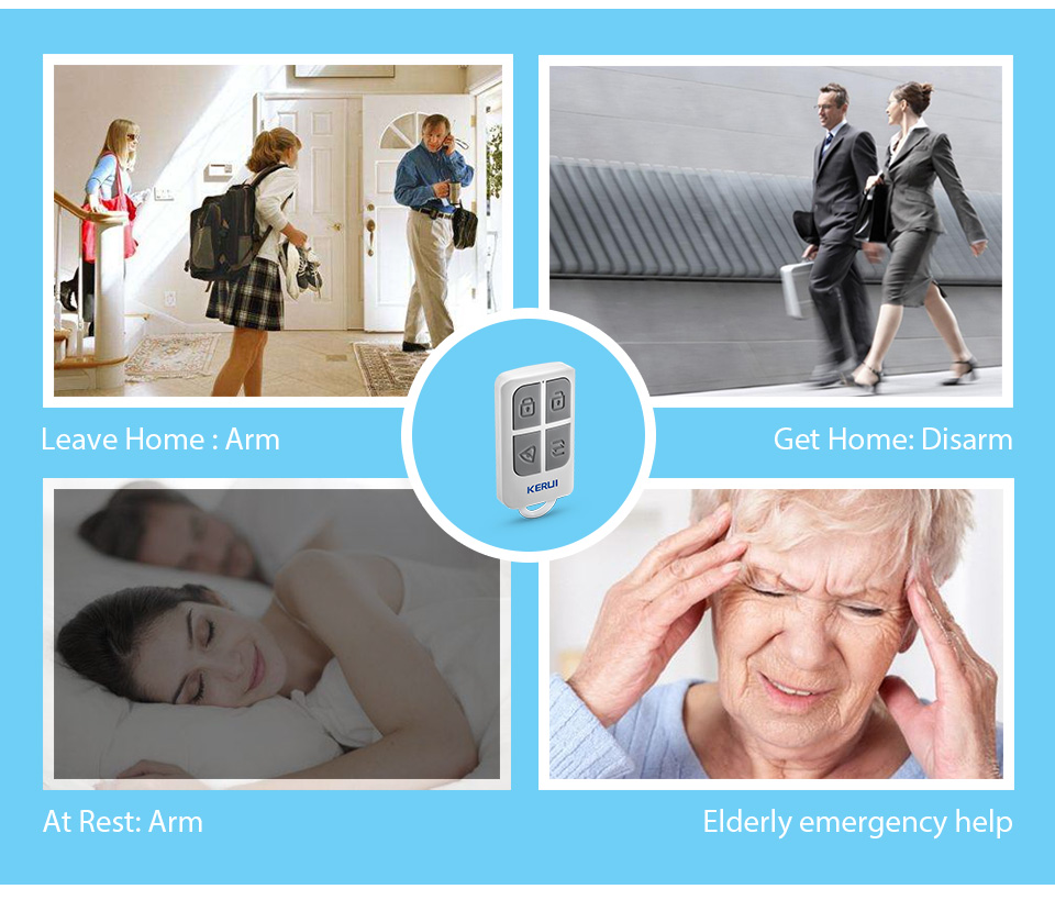KERUI Portachiavi a 4 pulsanti - Home Security Monitoring recensione e prezzo