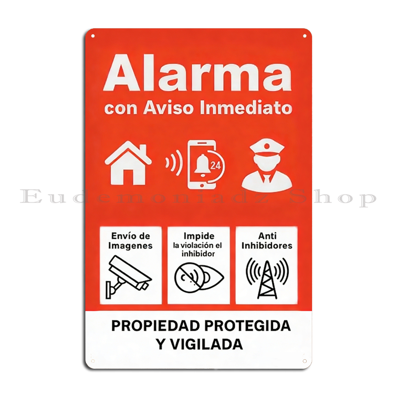 Targa in Metallo Vintage con S - Home Security Alarm recensione e prezzo