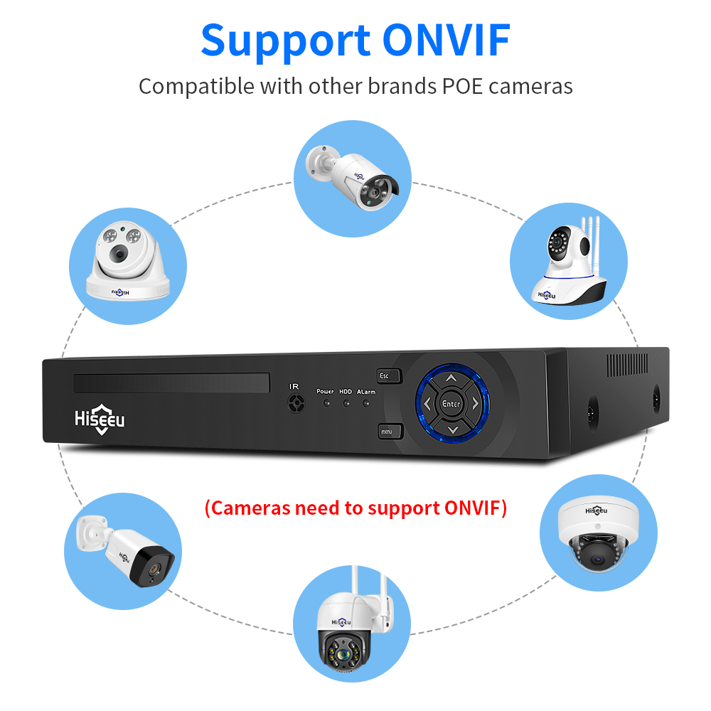 Hiseeu 4CH 10CH 16CH 4K 8MP 5M - Home Security And Cameras recensione e prezzo
