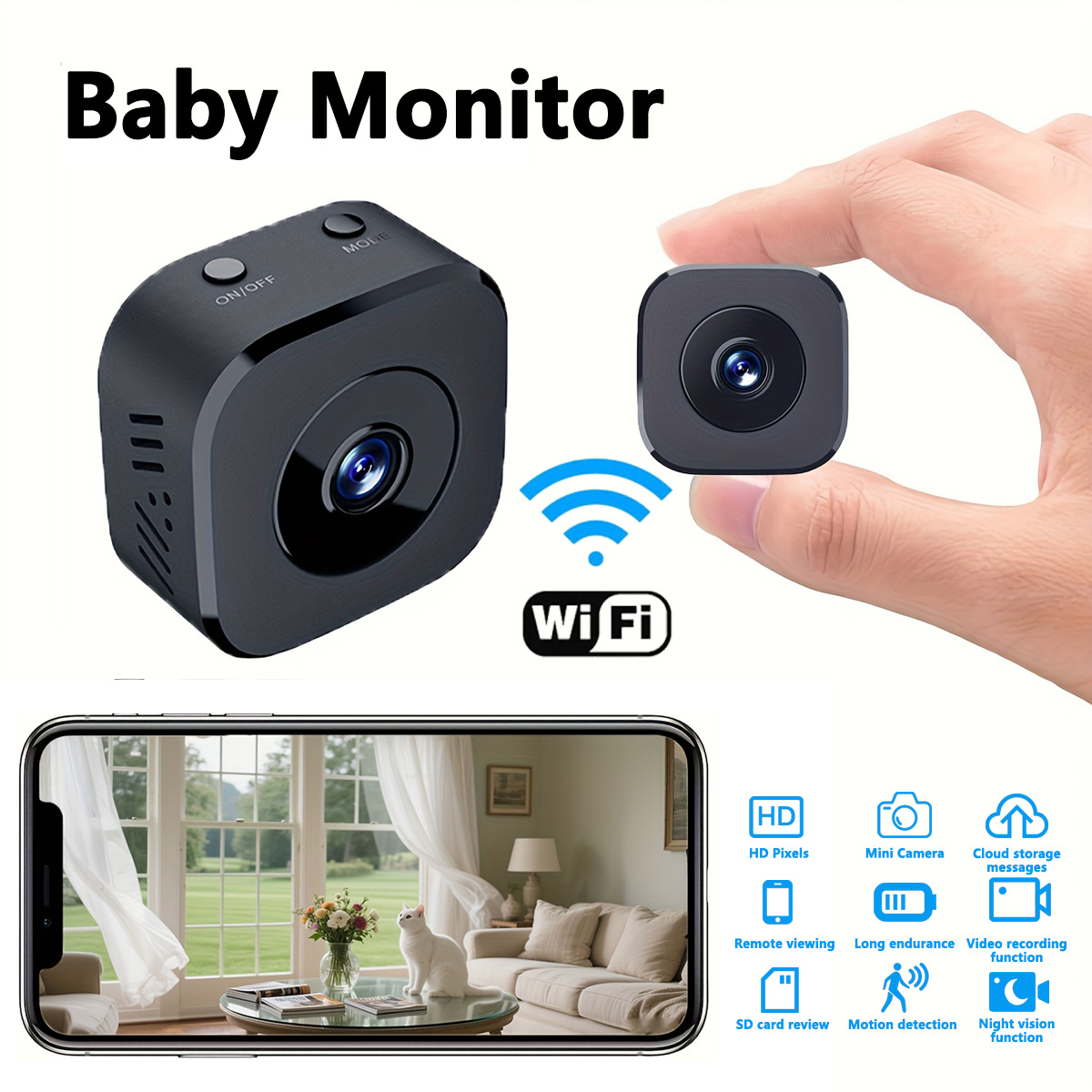 1080P HD Mini WiFi Telecamera  - Home Security Monitoring recensione e prezzo