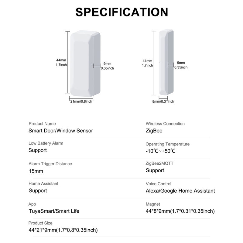 ABLG Tuya Zigbee Sensore per p - Home Security Alarm recensione e prezzo