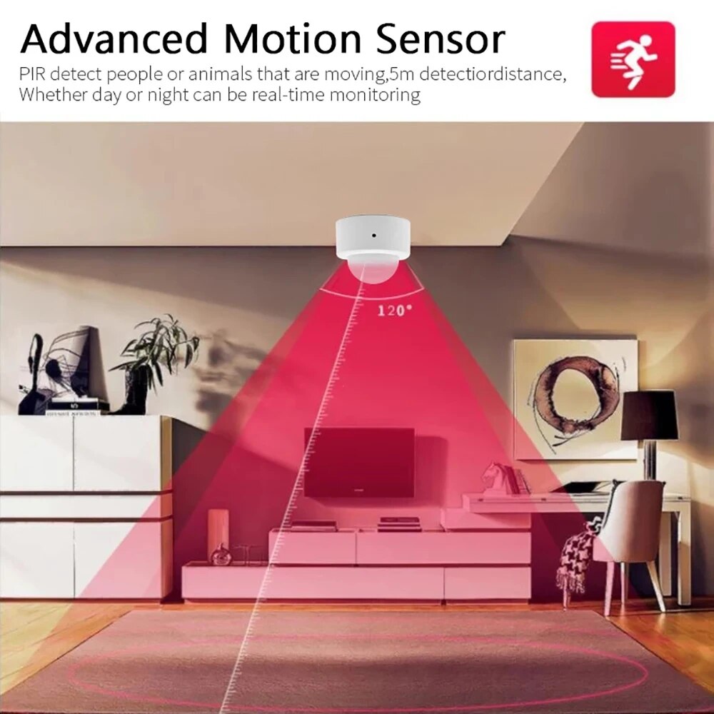Zigbee Mini PIR Sensore di mov - Home Security Alarm recensione e prezzo