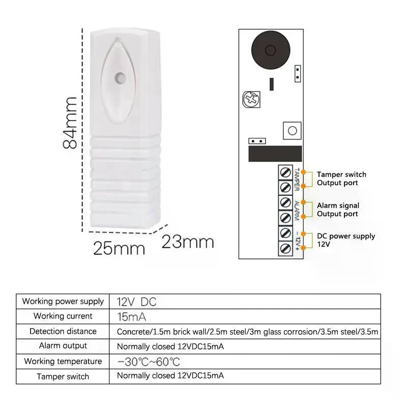 Sensore di Allarme Vibrazione  - Home Security Alarm recensione e prezzo